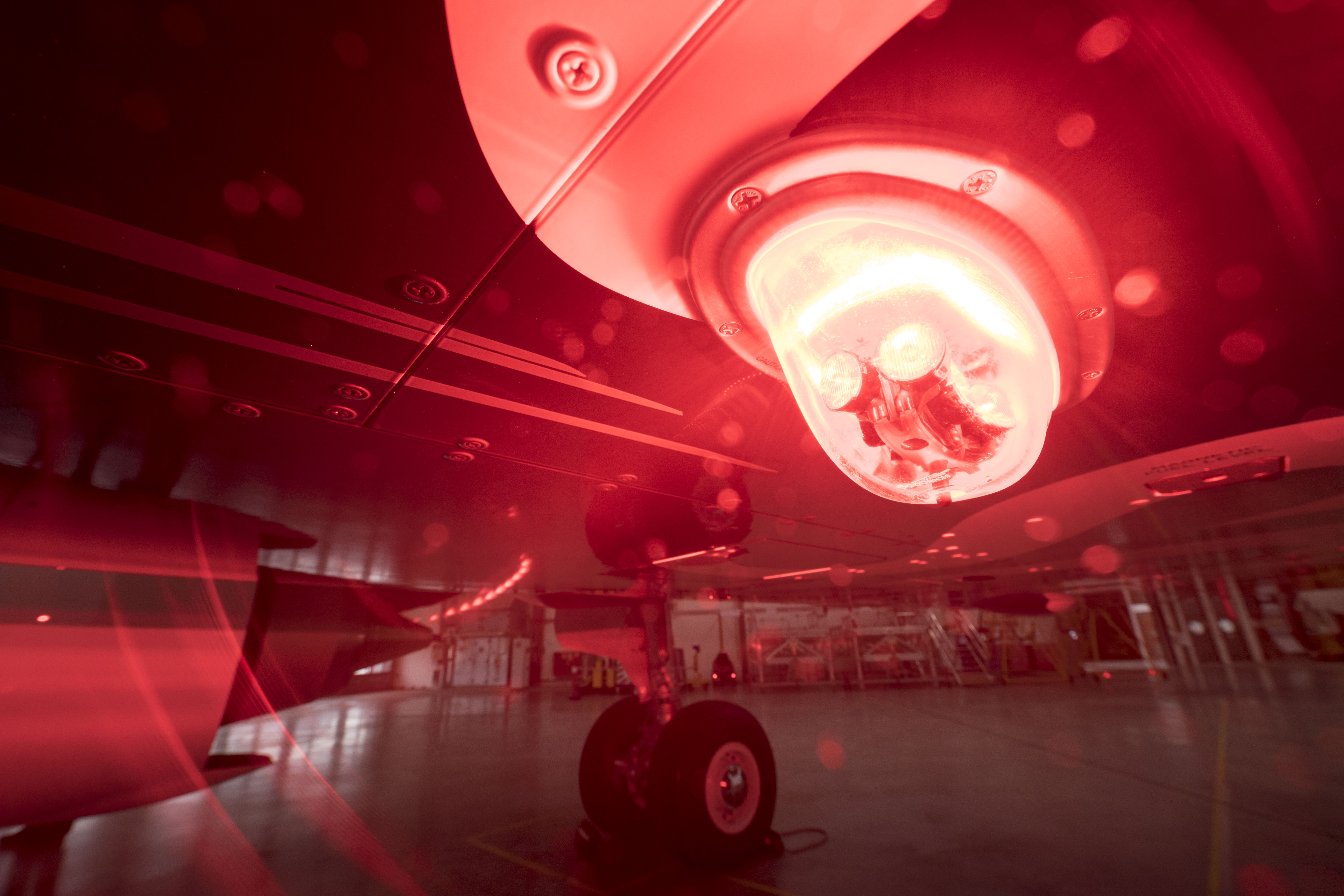 Die gesamte Antikollisionsbeleuchtung des Airbus A320 liefert Goodrich Lighting Systems aus Lippstadt inzwischen in LED-Technologie. Dazu gehören unter anderem die roten, unten und oben am Rumpf montierten Blitzleuchten (Foto: Goodrich Lighting Systems)   