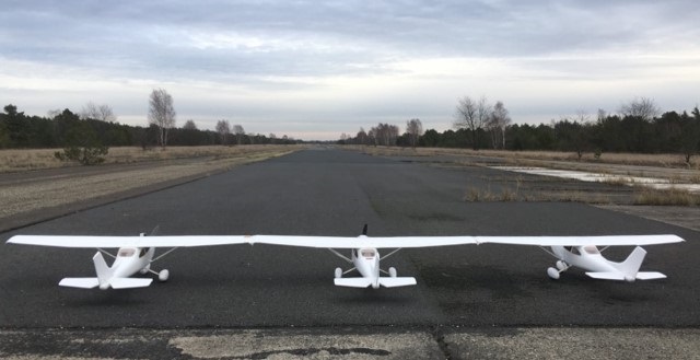 Anhand eines Technologiedemonstrators mit drei Einzelflugzeugen testet die TU Berlin das Konzept.