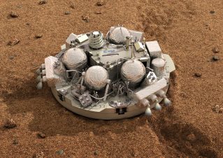 Herzstück der ExoMars 2016 Mission ist der sogenannte Spurengas-Orbiter (TGO), dessen Kernmodul vom Technologie- und Raumfahrtkonzern OHB in Bremen entwickelt und gefertigt wurde. (Artist's impression: ESA - D. Ducros) 
