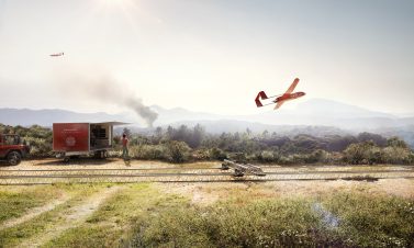 Die möglichen Einsatzszenarien sich vielfältig. So kann das System unter anderem in sogenannten „Area large“-Bereichen, wie bei der Waldbrandfrüherkennung eingesetzt werden. (Copyright: BloomRealities)