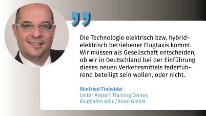 Winfried Finkeldei, Leiter Airport Training Center, Flughafen Köln Bonn GmbH