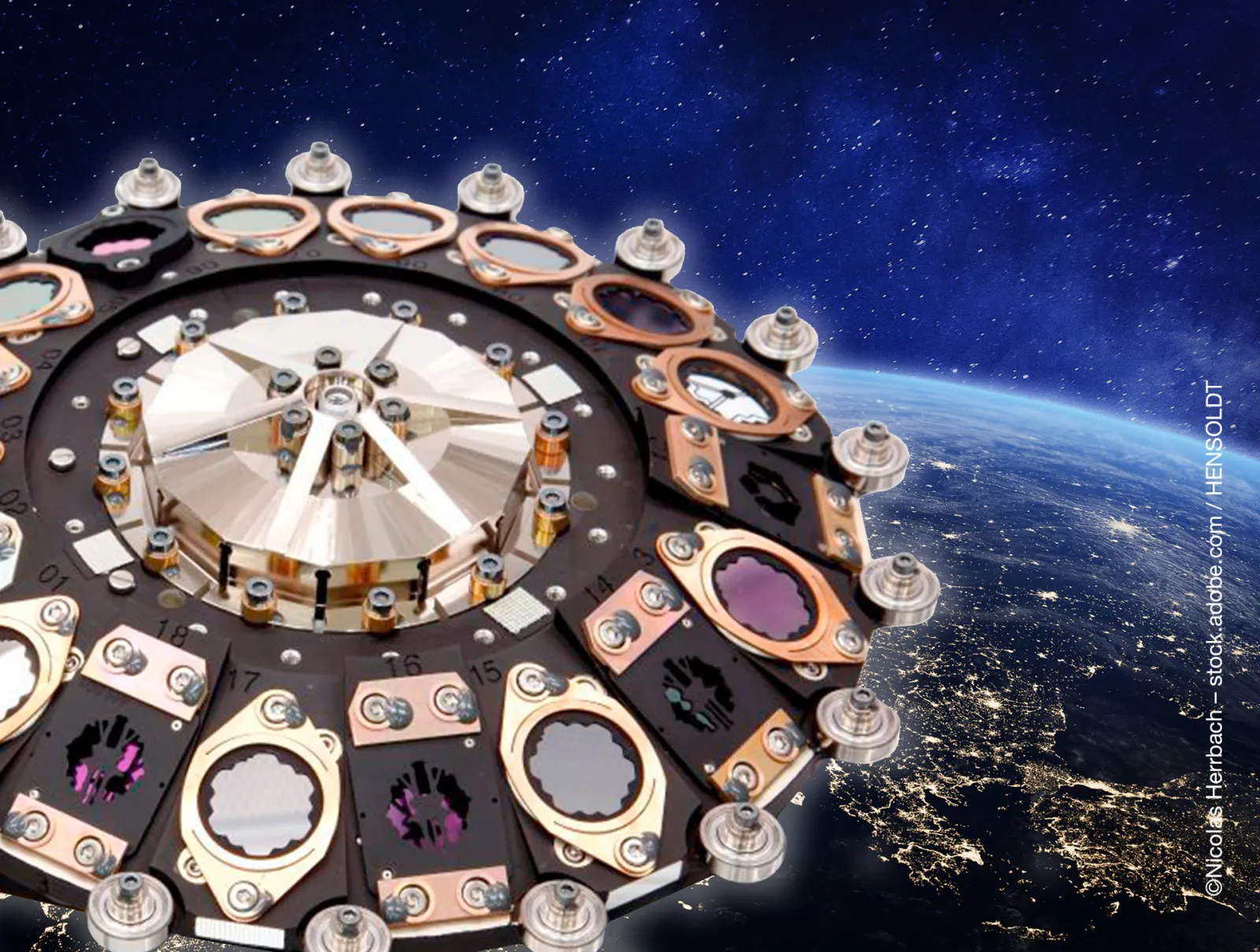 MIRI Space Instrument with earth in background