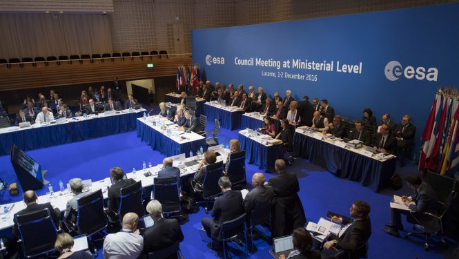 ESA-Ministerratskonferenz in Luzern I Foto: ESA - Stephane Corvaja, 2016 ESA-Ministerratskonferenz in Luzern I Foto: ESA - Stephane Corvaja, 2016