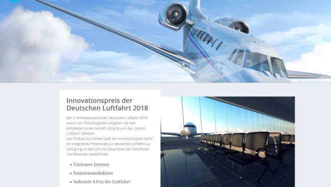 Der Innovationspreis der Deutschen Luftfahrt startet in die dritte Runde Der Innovationspreis der Deutschen Luftfahrt startet in die dritte Runde