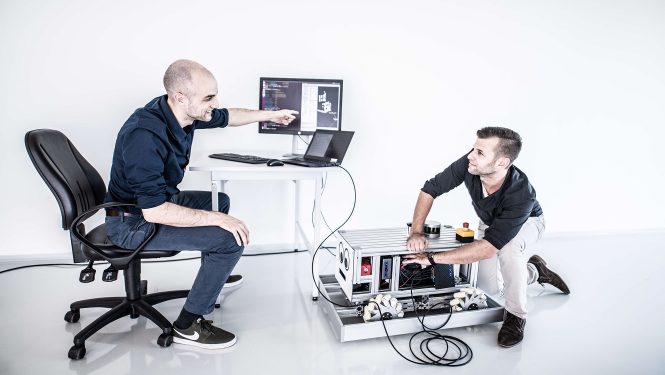 Der neu entwickelte Roboter ZALamander des Hamburger ZAL (©: ZAL_DReinhardt) Der neu entwickelte Roboter ZALamander des Hamburger ZAL (©: ZAl_DReinhardt))
