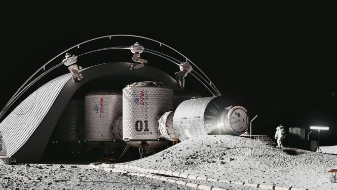 Entwurf des ersten einsatzfähigen Habitats auf dem Mond Entwurf des ersten einsatzfähigen Habitats auf dem Mond