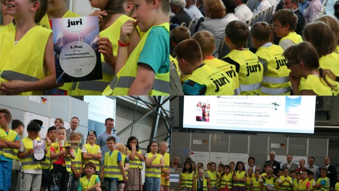 Die Siegerklassen des Grundschulwettbewerbs „juri“ Die Siegerklassen des Grundschulwettbewerbs „juri“