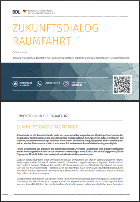 Zukunftsdialog Raumfahrt