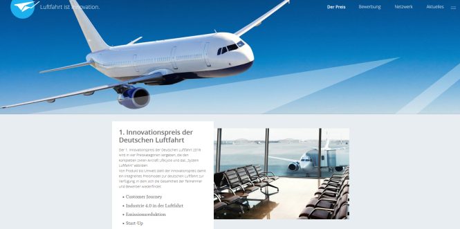 1. Innovationspreis der Deutschen Luftfahrt 2016 1. Innovationspreis der Deutschen Luftfahrt 2016