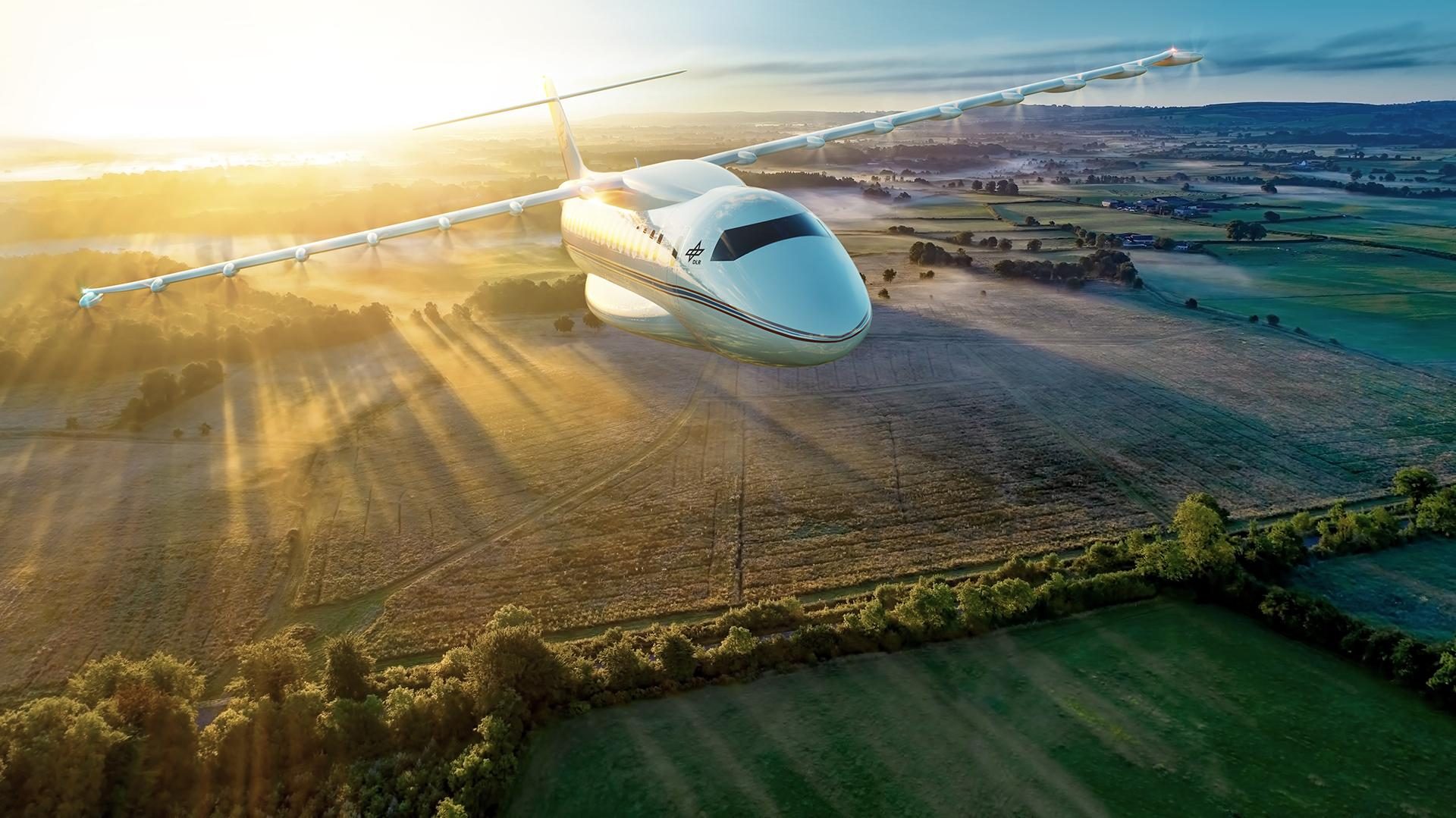 Forschung für sauberes Fliegen (Credit: DLR)